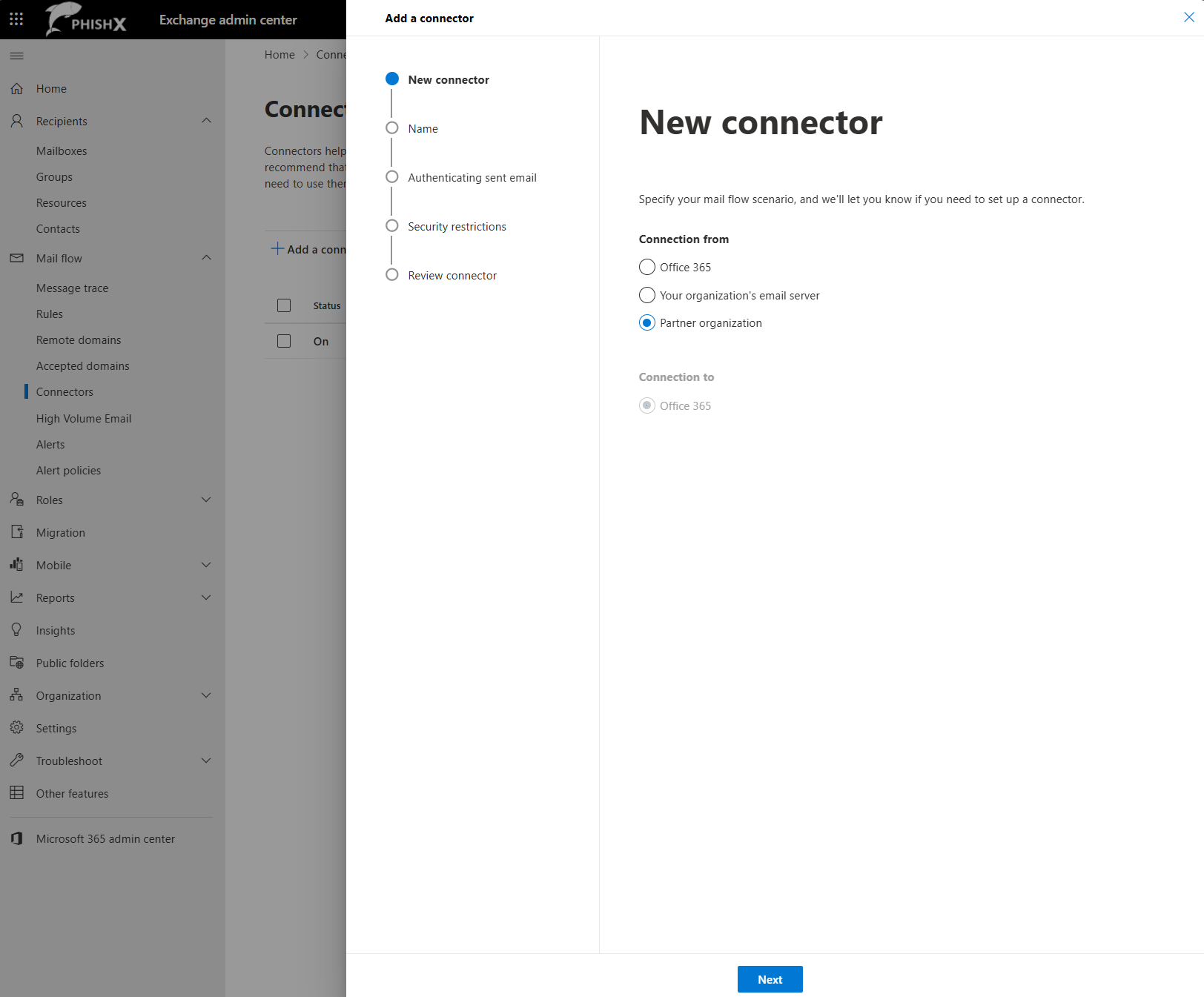 Exchange Admin Center