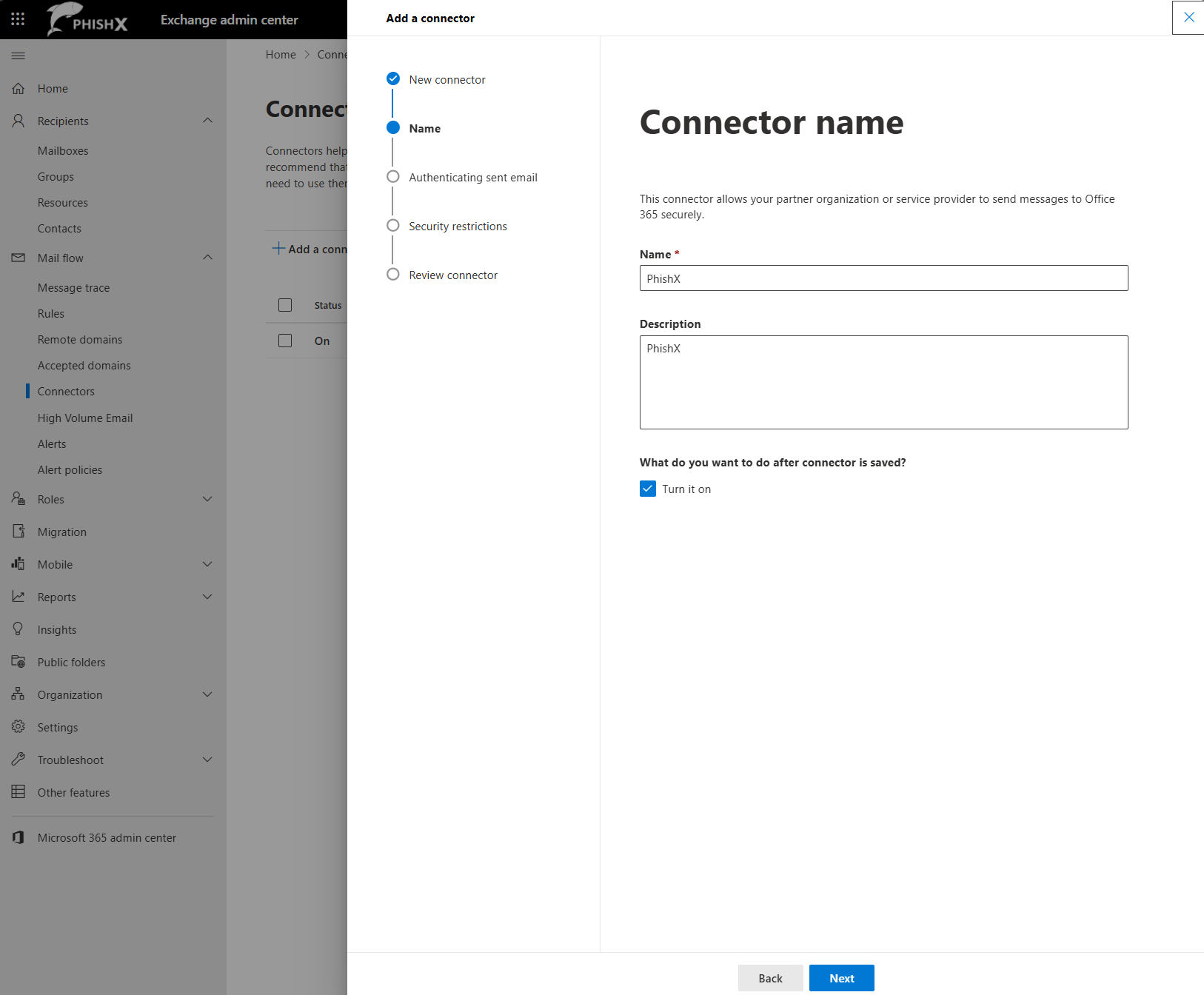 Exchange Admin Center