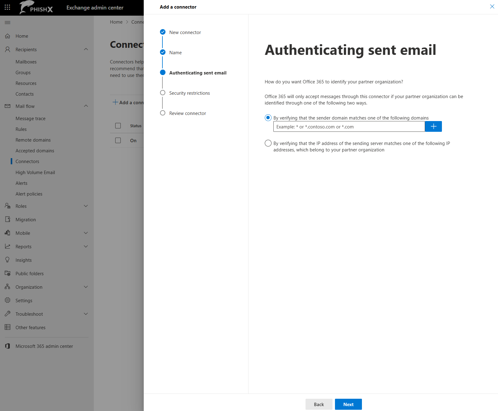 Exchange Admin Center