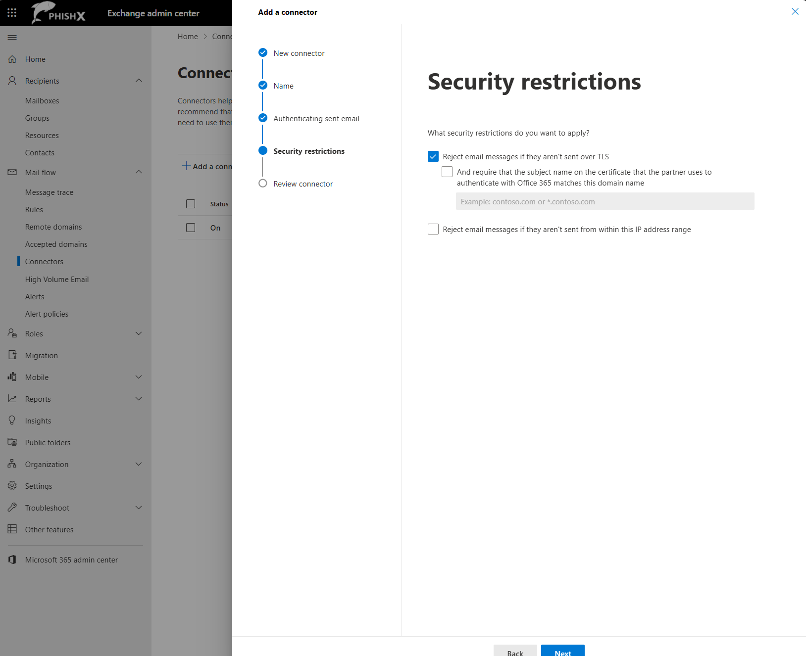 Exchange Admin Center
